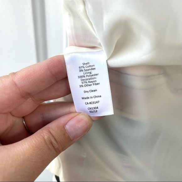 Talbots Textured Grosgrain Pink & Black Ribbon Pencil Skirt Size 4 Petite - Picture 6 of 10